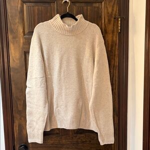 Amazon Essentials Men's Beige Turtleneck Sweater
